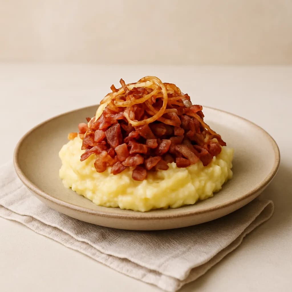 Burning Love — Bacon and Onion Mash