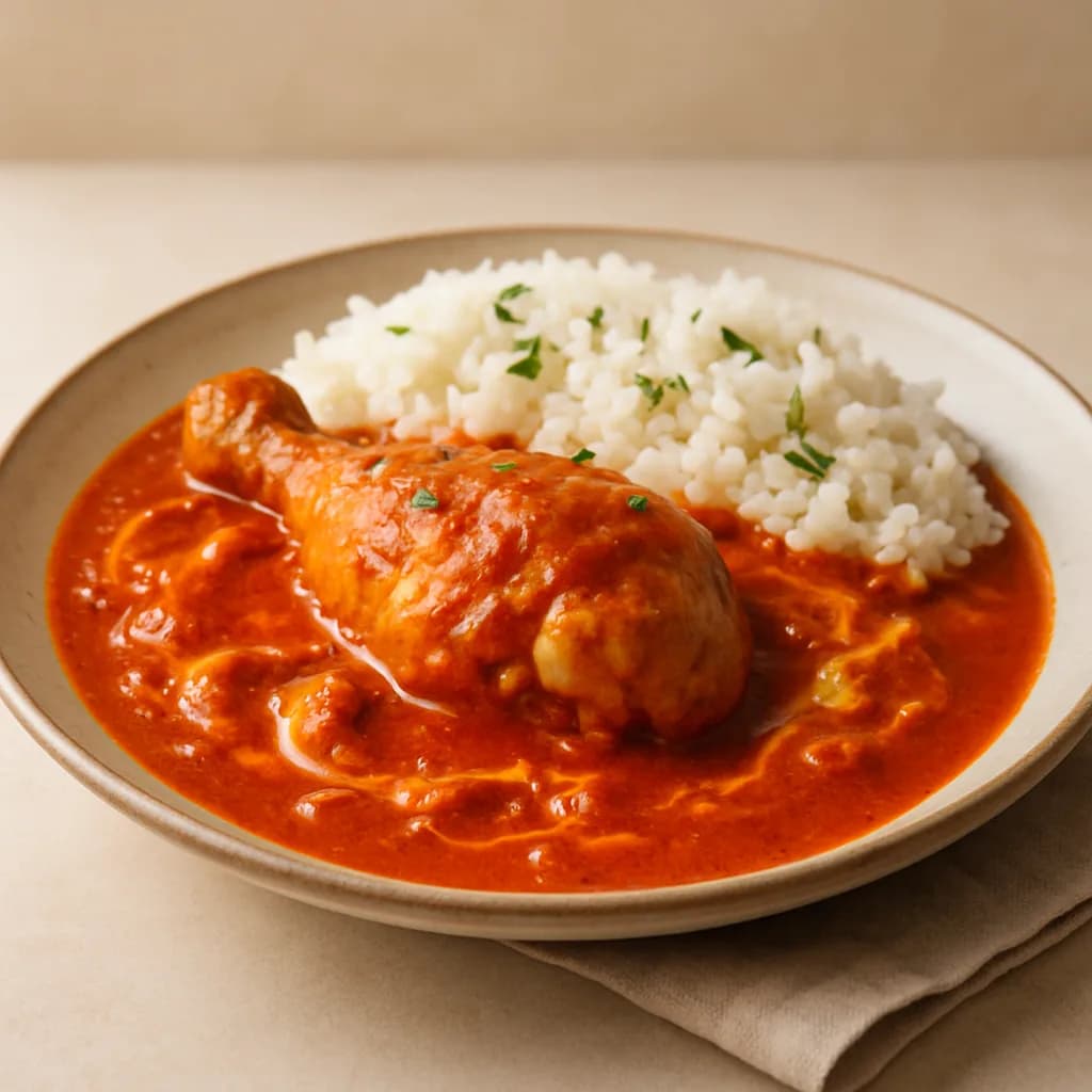 Creamy Chicken Paprikash with Rice