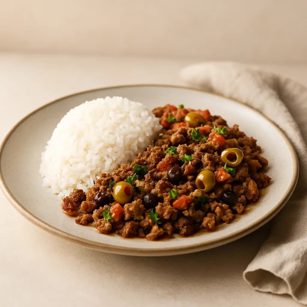 Cuban Picadillo with Rice