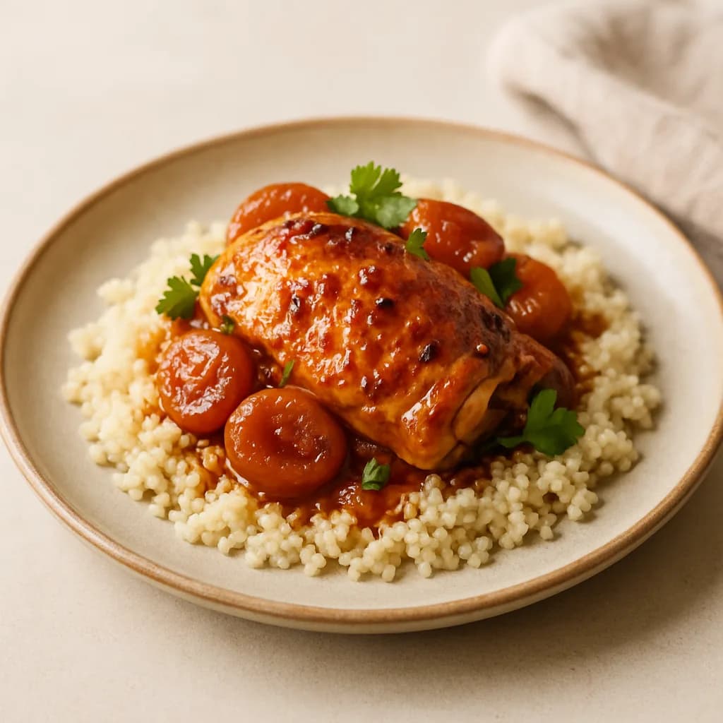 Moroccan Chicken Tagine with Apricots