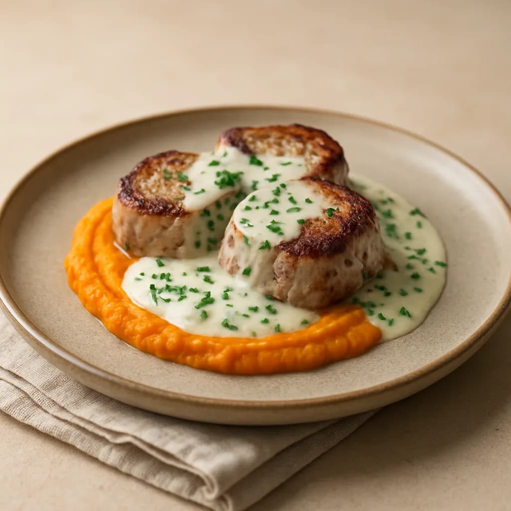 Pork Tenderloin in Chive Cream