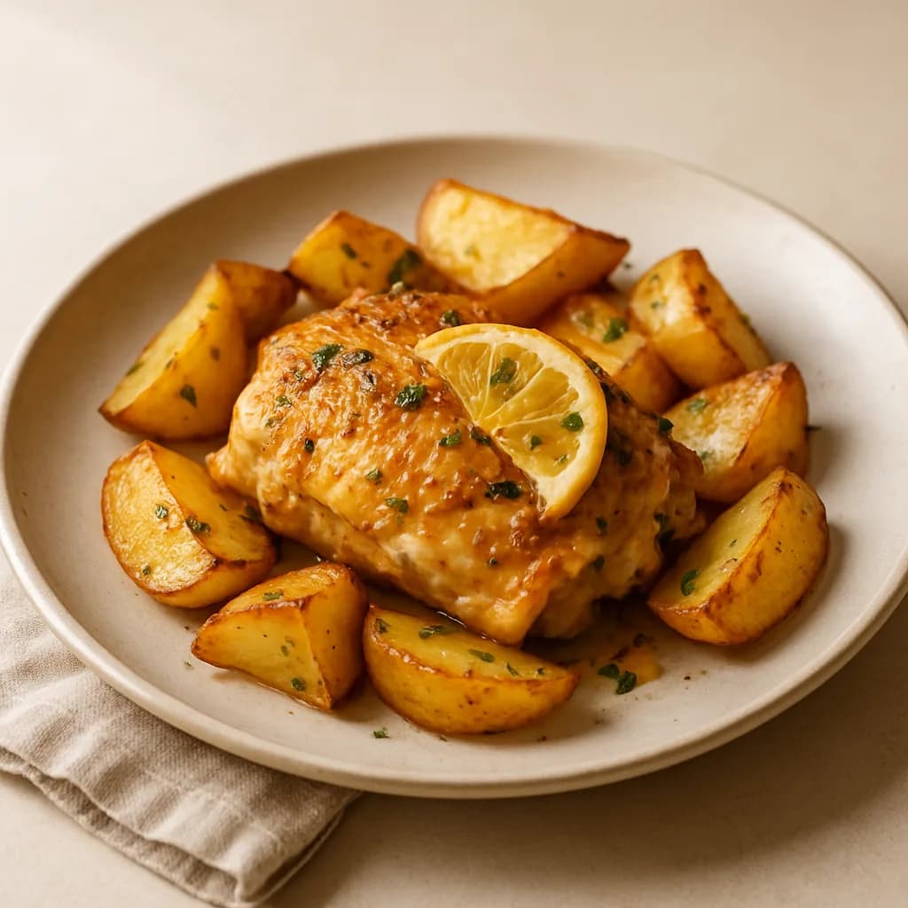 Sheet-Pan Lemon Chicken and Potatoes