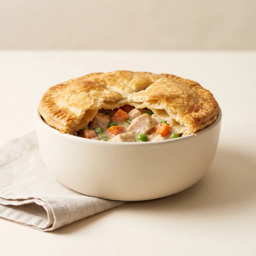 Chicken pot pie på panden