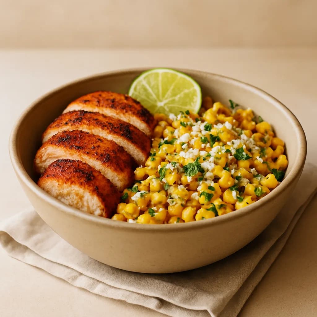 Street Corn Chicken Bowl