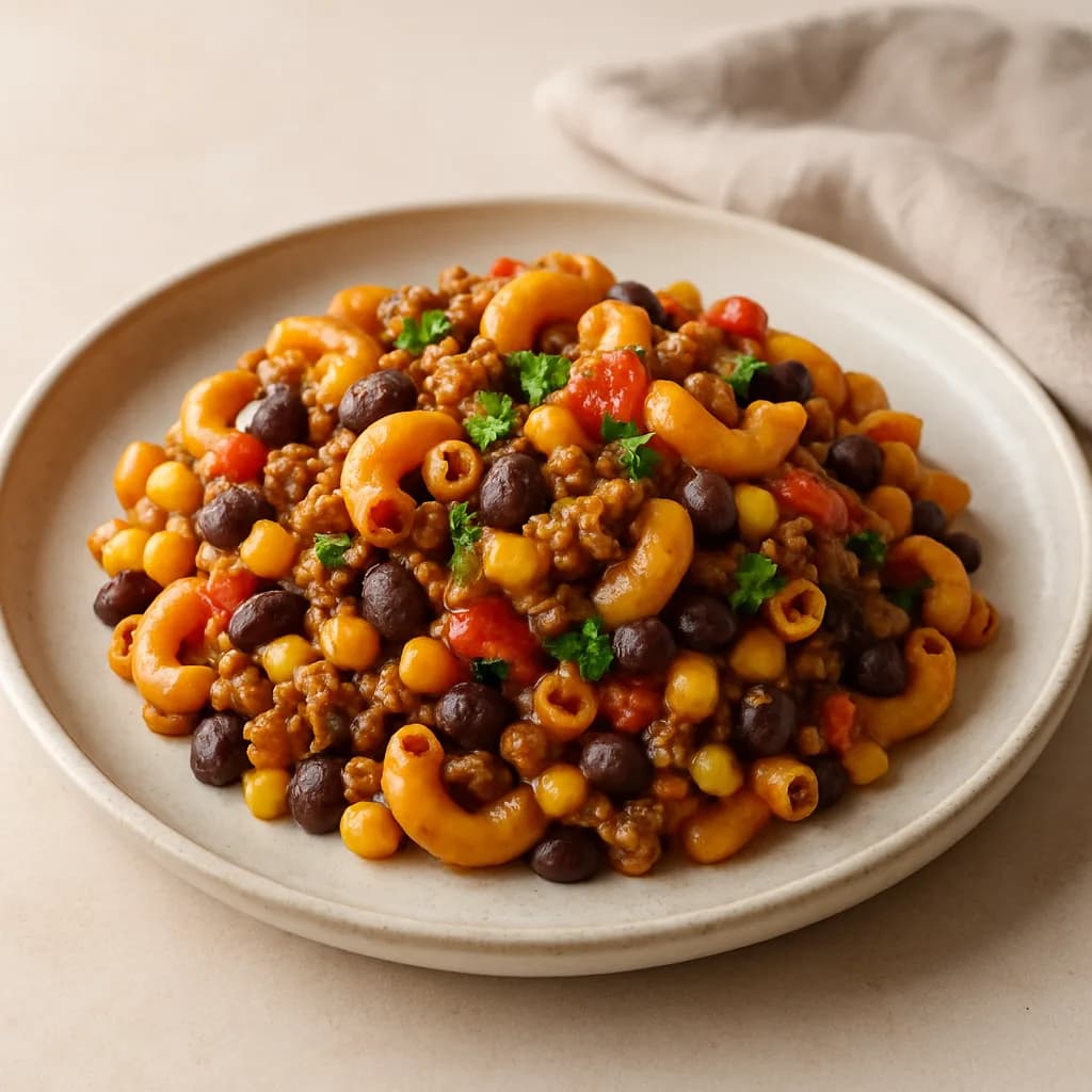 TexMex Mac with Ground Beef
