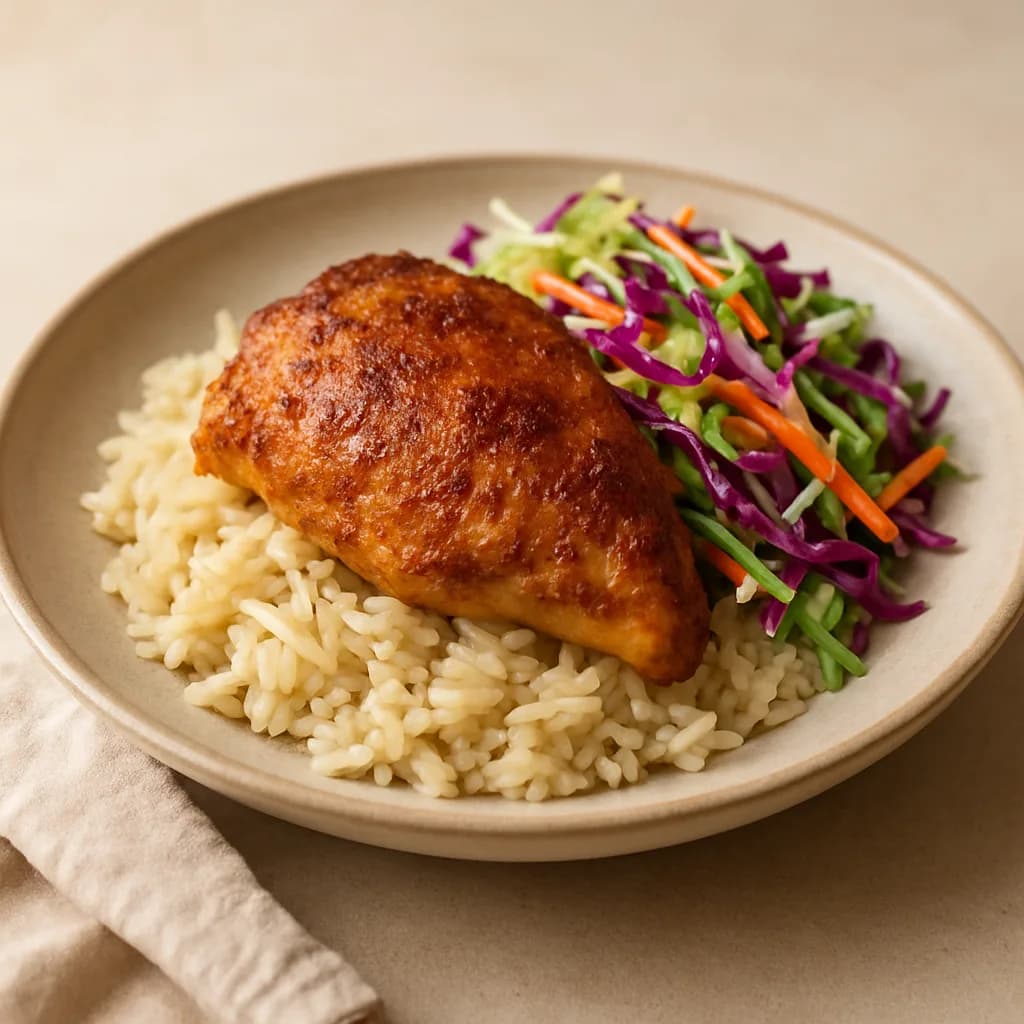 Warm-Spiced Chicken with Ginger Rice